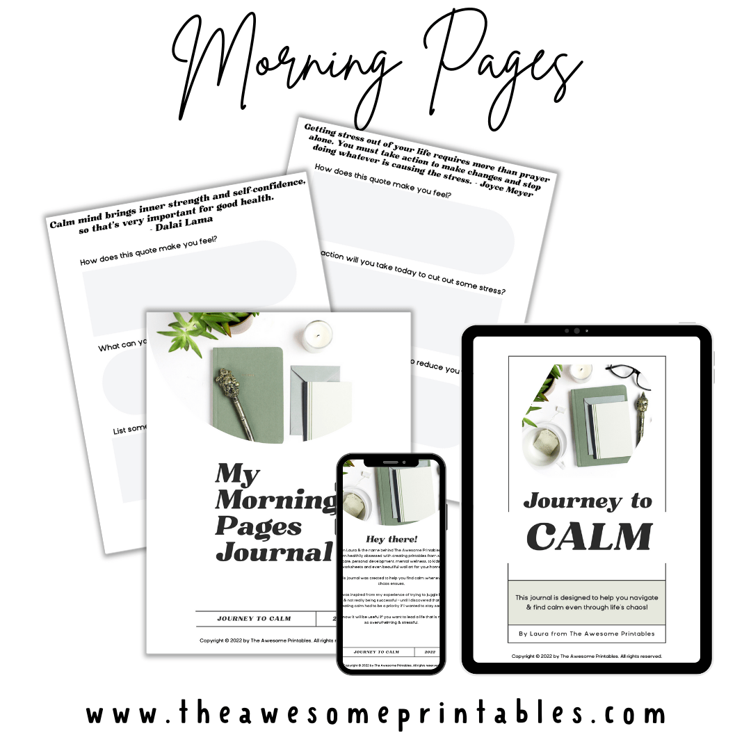 morning pages stay calm at work